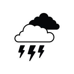 Cloud  vector icon stock illustration