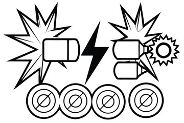 rapidpower boost line art modern turbo style