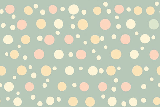 Retro polka dots in pastel shades - a classic pattern with small polka dots gives the room tenderness and coziness, while remaining universal, patterns - Powered by Adobe