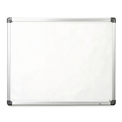 Blank whiteboard with aluminum frame.