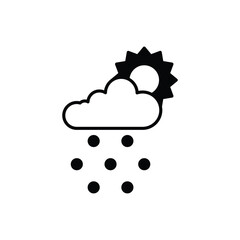 Cloud vector icon stock illustration