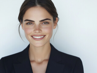 Beautiful woman close-up, doctor nurse care portrait close-up