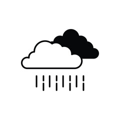 Cloud vector icon stock illustration