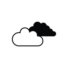 Cloud  vector icon stock illustration