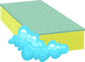 Cleaning tools clipart design illustration