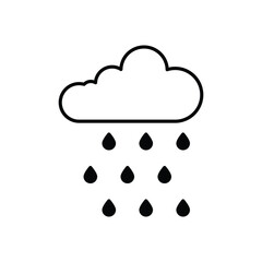 Cloud  vector icon stock illustration