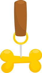 Dog collar clipart design illustration