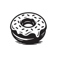 vector illustration of a donut
