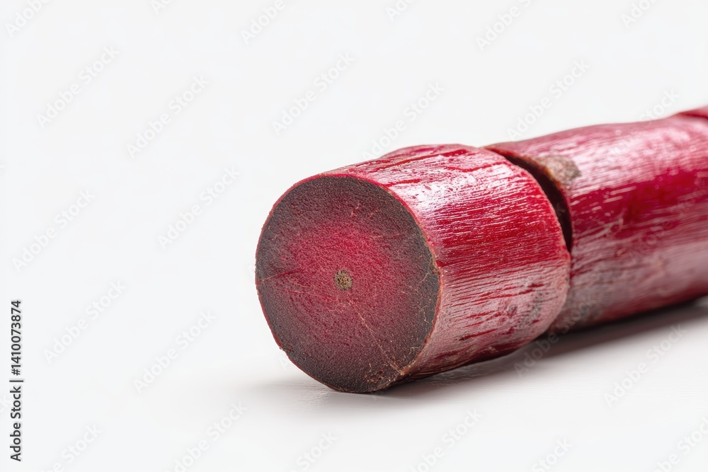 Aufkleber sliced vibrant red beetroot rich texture and rustic charm showcasing the distinctive grain and color