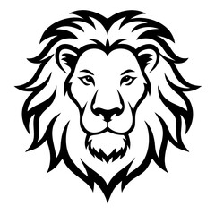 Silhouette of a lion 