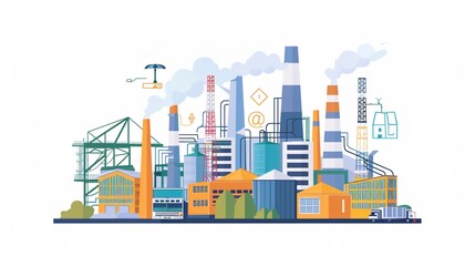 Obraz premium Industry 4.0 Smart Manufacturing: Automated Solutions for Intelligent Factories 