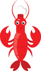 vector illustration of a crab