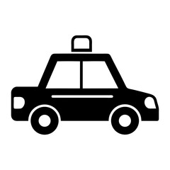 Taxi Cab Icon Vector. Public Transport Service