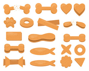 Dog snack clipart design illustration