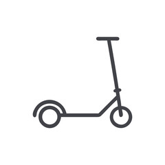 
Electric Scooter Transport Vector Icon Line Art
