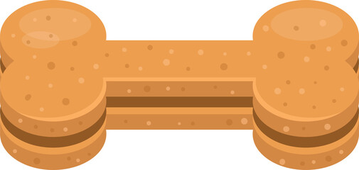 Dog snack clipart design illustration