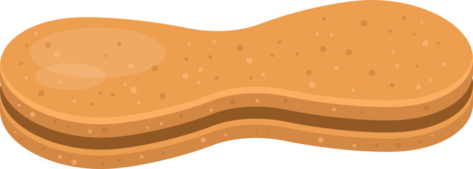 Dog snack clipart design illustration