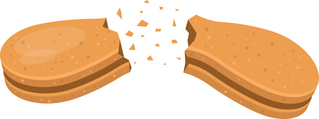 Dog snack clipart design illustration