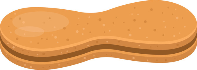 Dog snack clipart design illustration