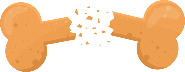 Dog snack clipart design illustration