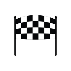 Fototapeta premium race flag icon, flat, design, vector, illustrations, education, style, trendy, collections