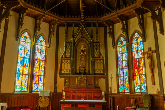 interior of  Church of the Immaculate Conception of the Virgin Mary in Stary Smokovec, High Tatras, Slovakia