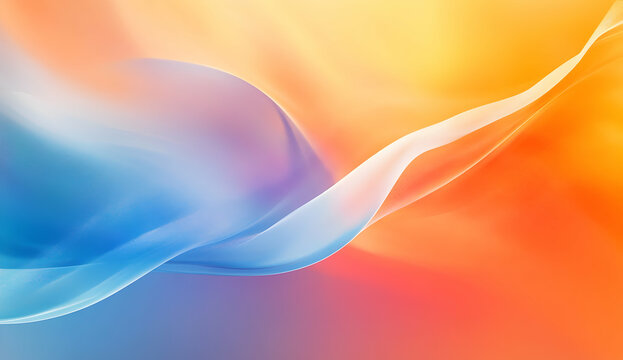Abstract, colorful, high-speed background with a blur effect, featuring blue and orange colors, bright streaks, streaking lines, and streaks of light on a dark backdrop. 