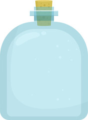 Obraz premium Empty glass bottle clipart design illustration