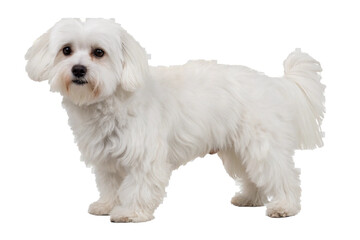 white miniature schnauzer on white