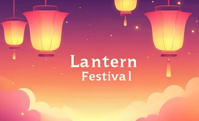 Obraz premium Lantern Festival background