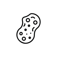 Bacteria Microorganism With Circular Shapes Vector Icon In Line Style Design