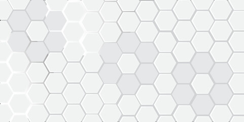 Seamless Hexagon Pattern with Geometric Honeycomb Design