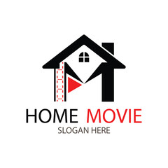 home movie logo design template