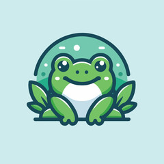 cute frog image vector