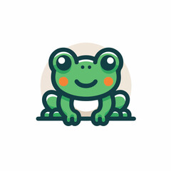 cute frog image vector