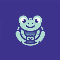 cute frog image vector