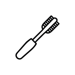 Mascara Brush Applicator For Eye Makeup Cosmetic Icon Minimalist Style