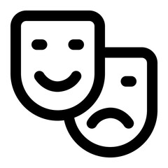 mask icon for illustration