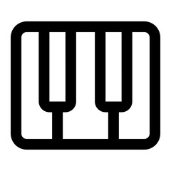 piano icon for illustration