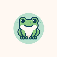 cute frog image vector