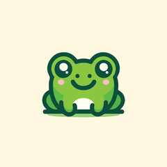 cute frog image vector