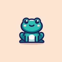 cute frog image vector