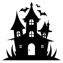 haunted house vector illustration