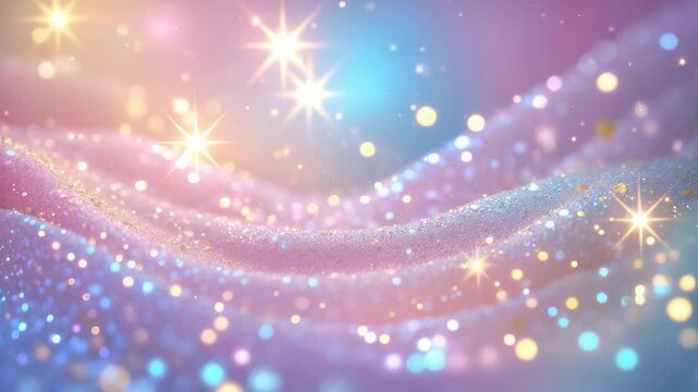 Radiant gradient backdrop featuring hologram effects and enchanting lights.