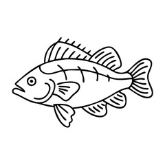 ocean perch icon, ocean perch vector illustration-simple illustration of ocean perch, perfect for ocean perch logos and icons