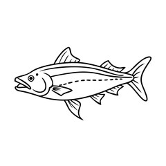 cobia icon, cobia vector illustration-simple illustration of cobia, perfect for cobia logos and icons