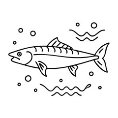 barracuda icon, barracuda vector illustration-simple illustration of barracuda, perfect for barracuda logos and icons