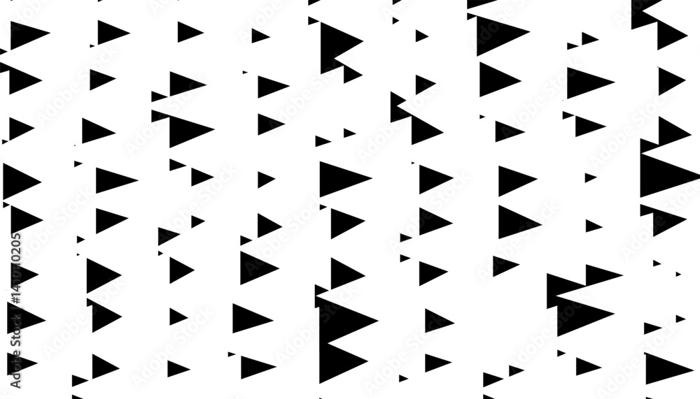 Poster black and white abstract geometric pattern with triangles shape for sporty background and jersey des