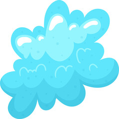 Soap foam clipart design illustration