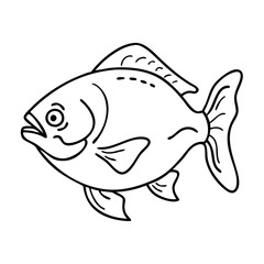 pacu icon, pacu vector illustration-simple illustration of pacu, perfect for pacu logos and icons